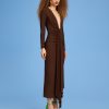 Online Solace London The Lorena Midi Dress In Mocha