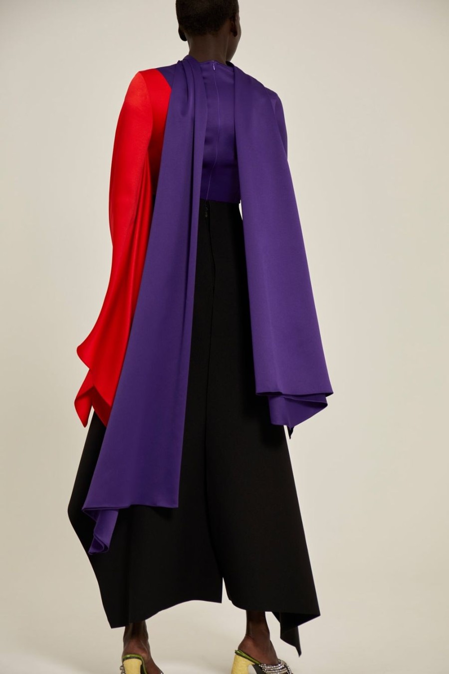 Clearance Solace London The Ali Top In Colour Block Purple