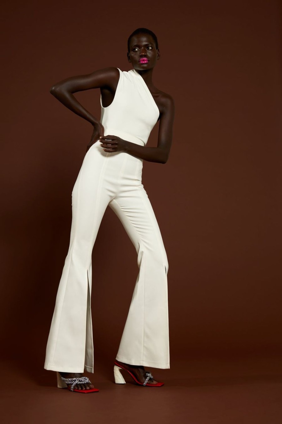 Online Solace London The Cleo Jumpsuit In Cream