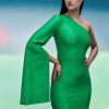 Clearance Solace London The Valentina Maxi Dress In Bright Green