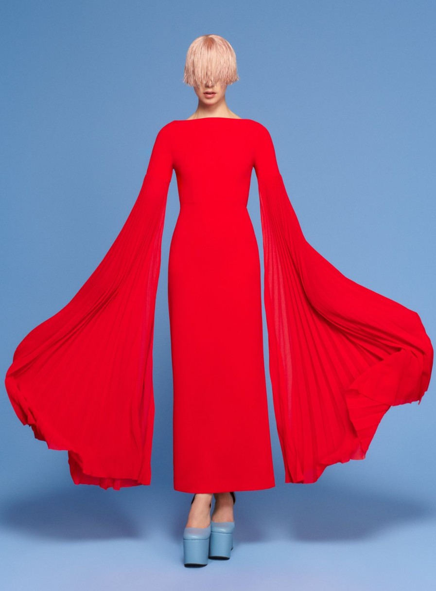 Hot Solace London The Grace Maxi Dress In Red