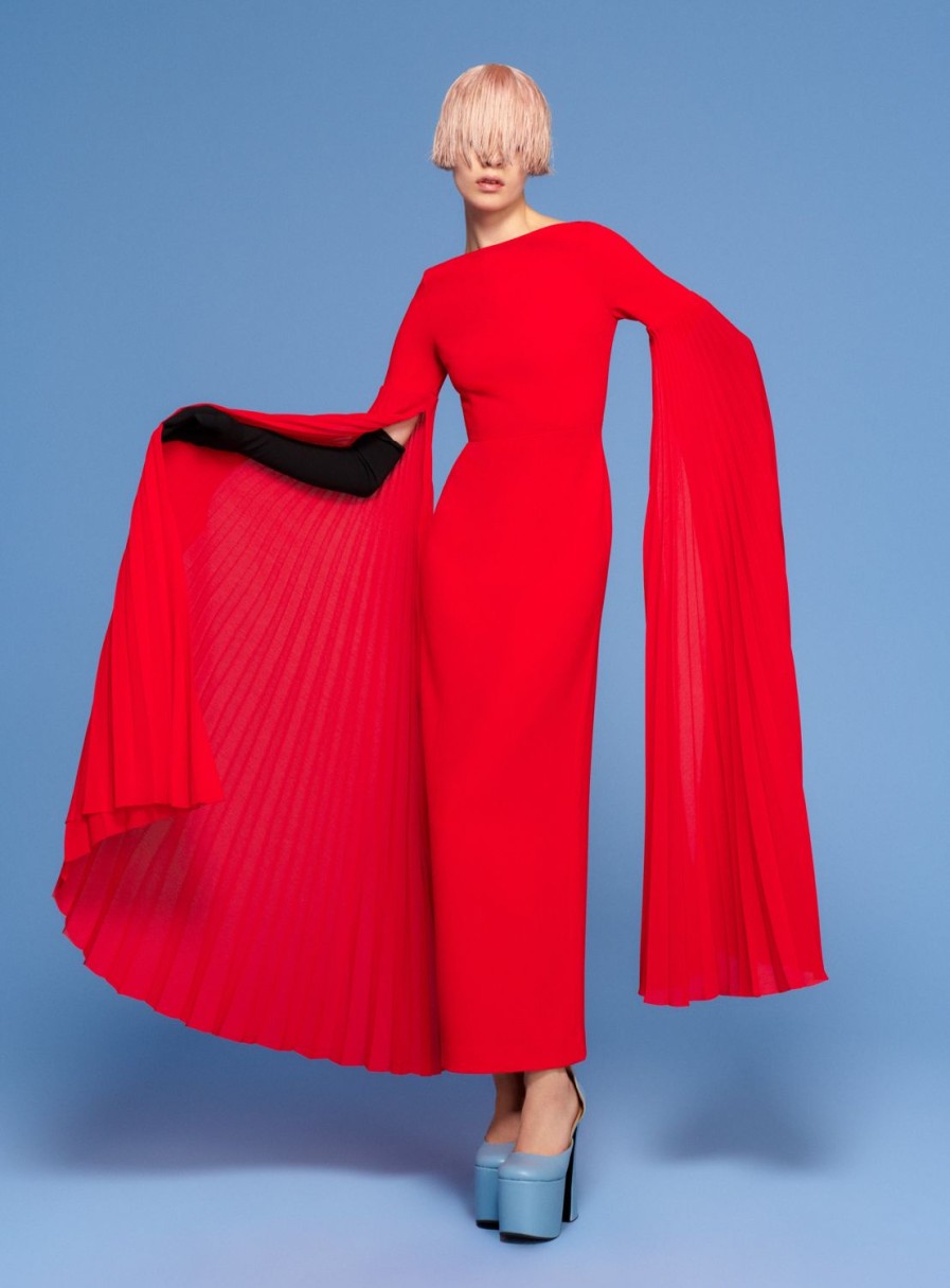 Hot Solace London The Grace Maxi Dress In Red