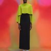 Best Solace London The Yael Maxi Dress In Chartreuse & Black