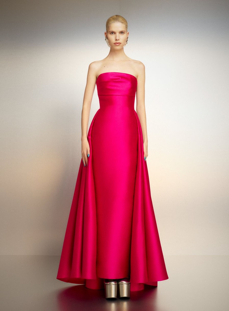 Hot Solace London The Tiffany Maxi Dress In Cerise