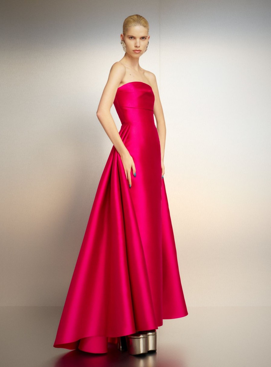 Hot Solace London The Tiffany Maxi Dress In Cerise