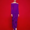 Hot Solace London The Lotus Midaxi Dress In Purple