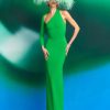 Best Solace London The Saren Maxi Dress In Bright Green