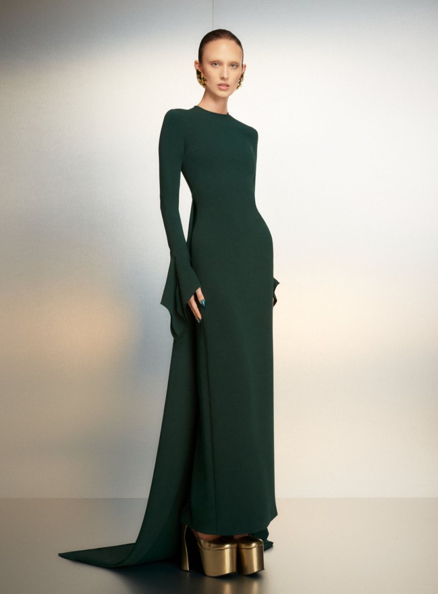 Best Solace London The Blake Maxi Dress In Emerald Green