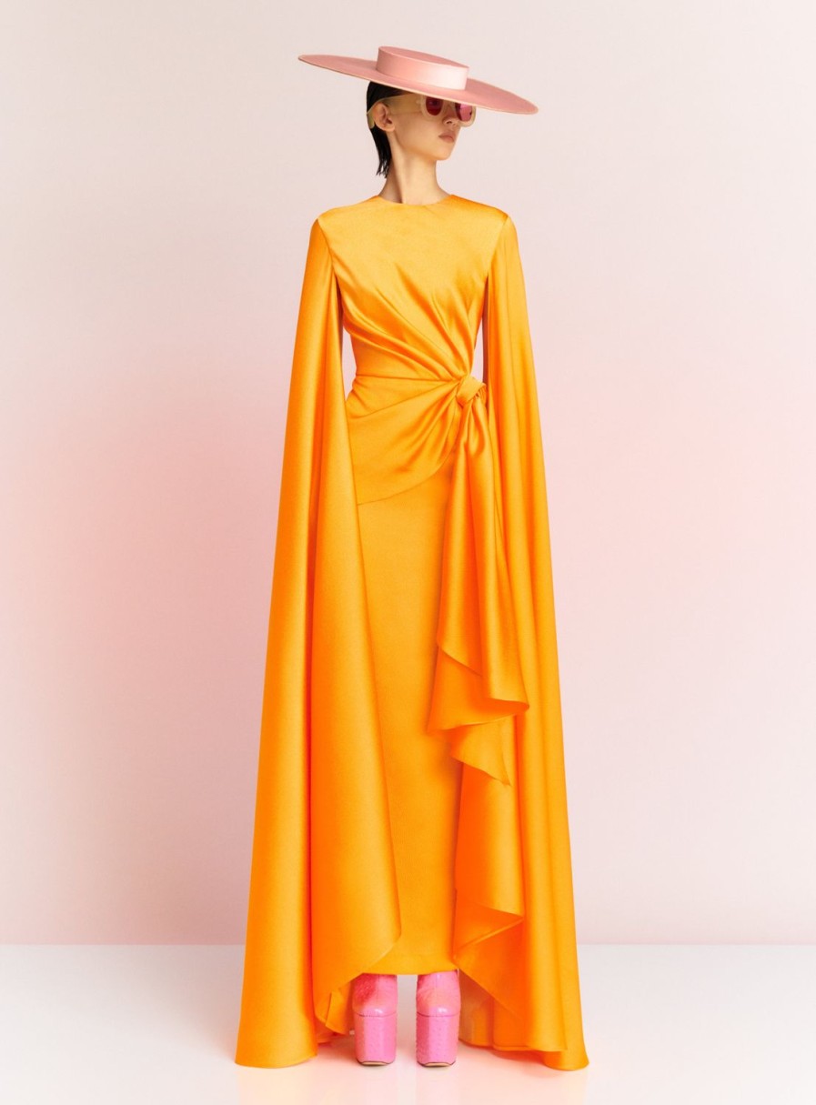 Best Solace London The Elya Maxi Dress In Orange