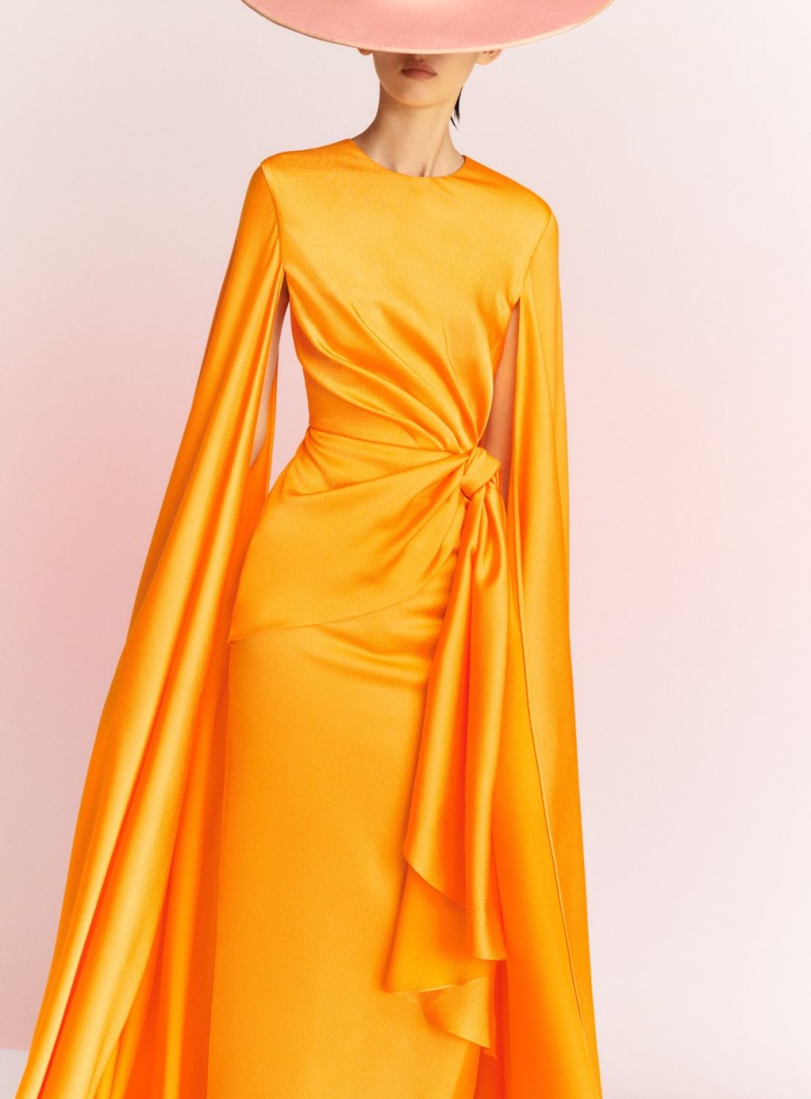 Best Solace London The Elya Maxi Dress In Orange