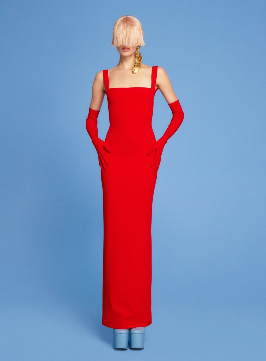 New Solace London The Joni Maxi Dress In Red