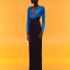 New Solace London The Lena Maxi Dress In Cerulean Blue